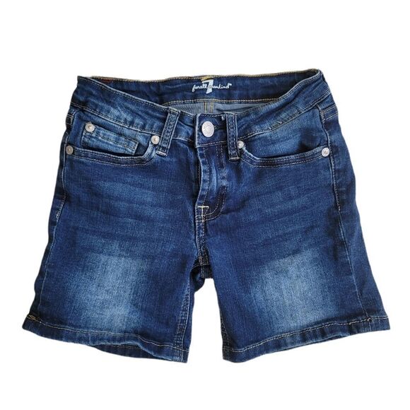 7 For All Mankind Kids Jean Shorts - Size 7 - Picture 1 of 5